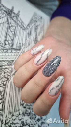Маникюр с укреплением гель лак