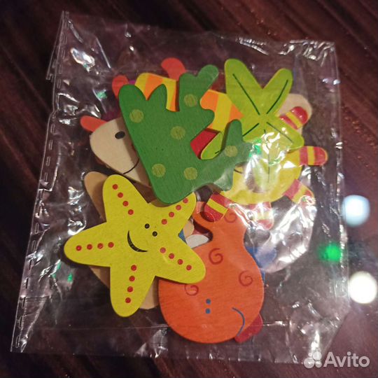 Деревянные магнитики