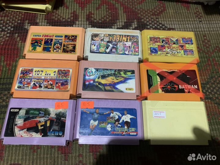Картриджи для dendy денди 8 bit бит