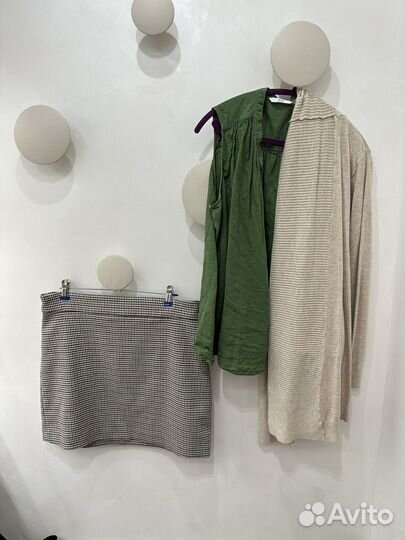 Комплект юбка/рубашка/кардиган