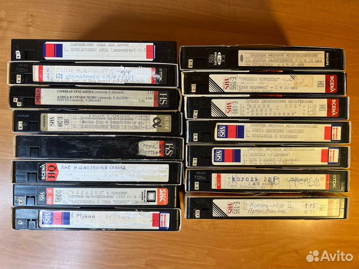 Видеокассеты VHS мультики, боевики, Тарковский, др