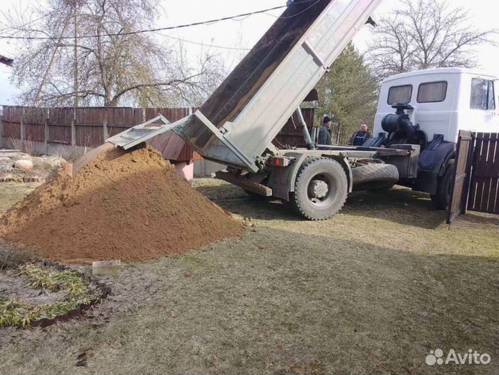 Песок карьерный с доставкой