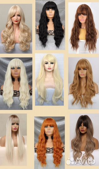 Фуражка, парик омбре, цветной, мужской, женский