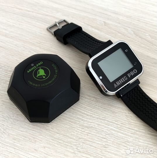 Кнопка вызова официанта модель Бургер с часами