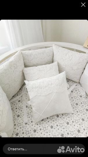 Бортики подушки в детскую кроватку