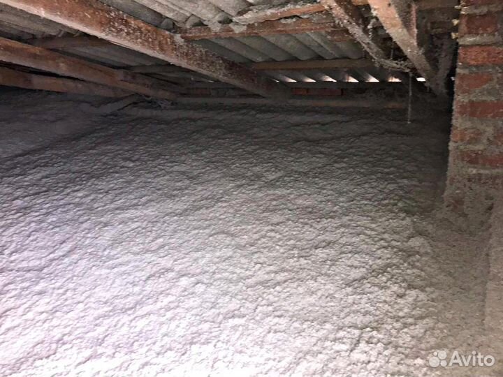 Эковата - природный утеплитель для стен и потолка