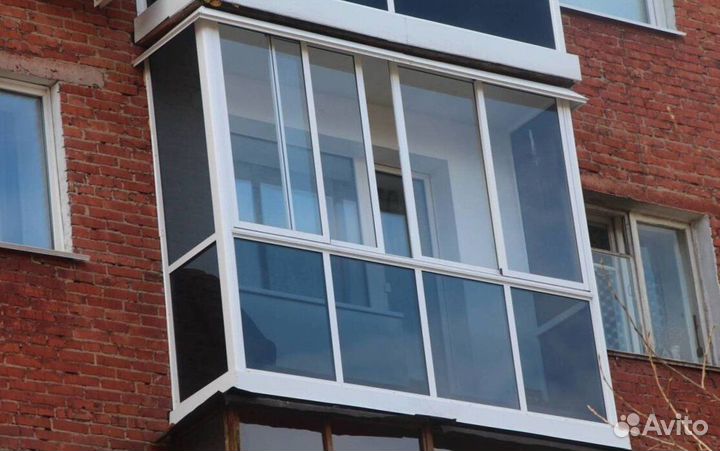 Остекление балконов и лоджий в рассрочку U7460