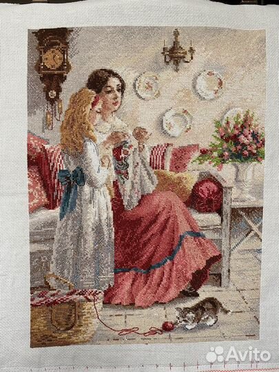 Картина вышитая крестом ручная работа