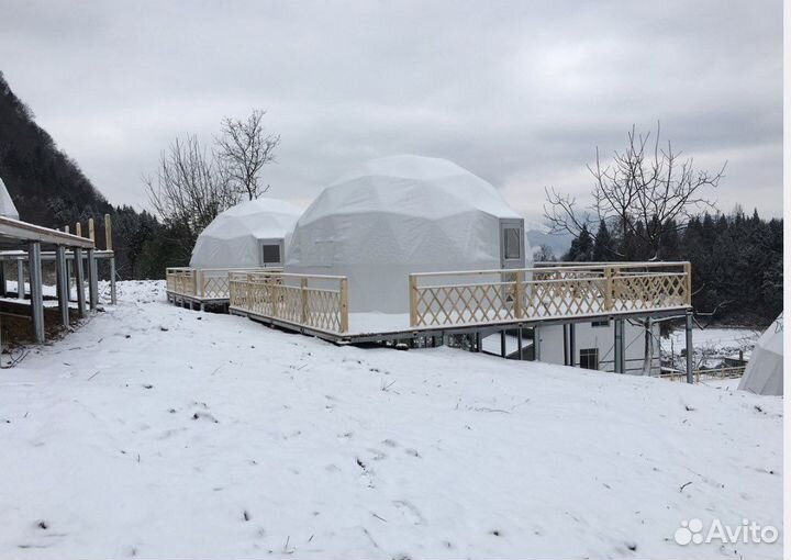 Глэмпинг геокупол сфера