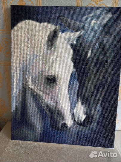 Алмазная вышивка. Готовая картина