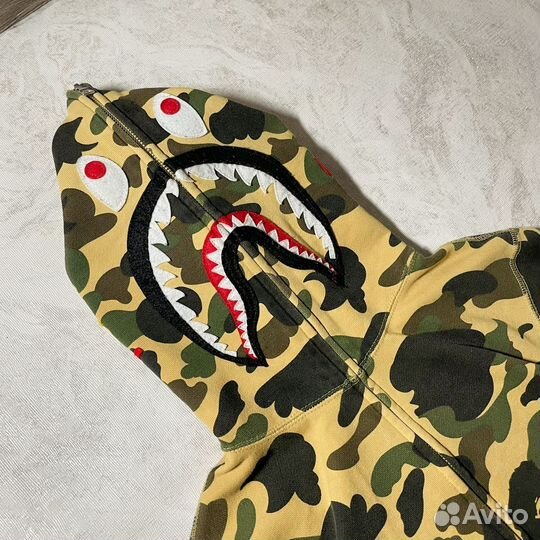 Зип худи Bape shark оригинал