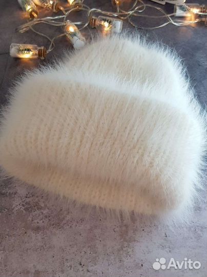 Шапка из чудесной и пушистой ангоры