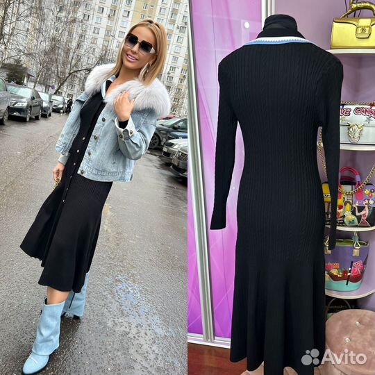 Sandro платье черное