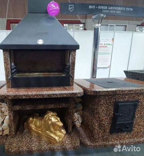 Печь под казан барбекю