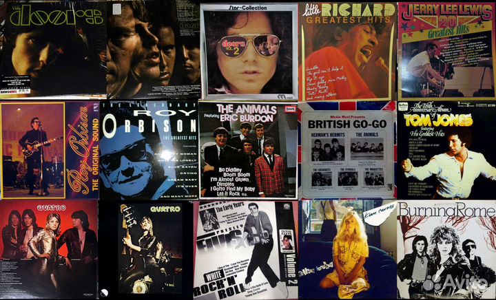 Импортные пластинки в стиле Рок н Ролл