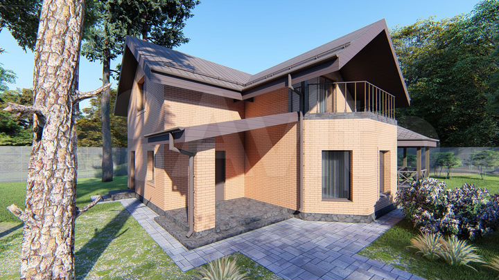 Дом 192,3 м² на участке 7,5 сот.