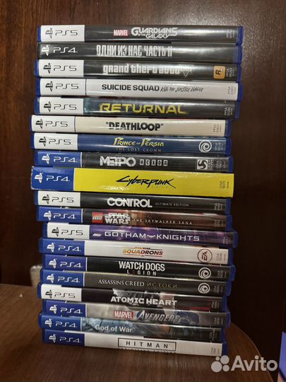 Диски с играми для PS4 и PS5