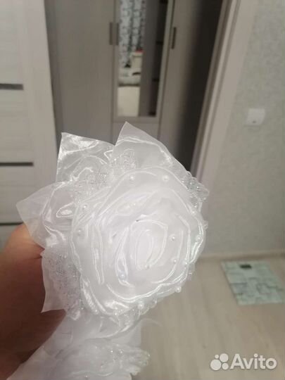 Банты для волос белые