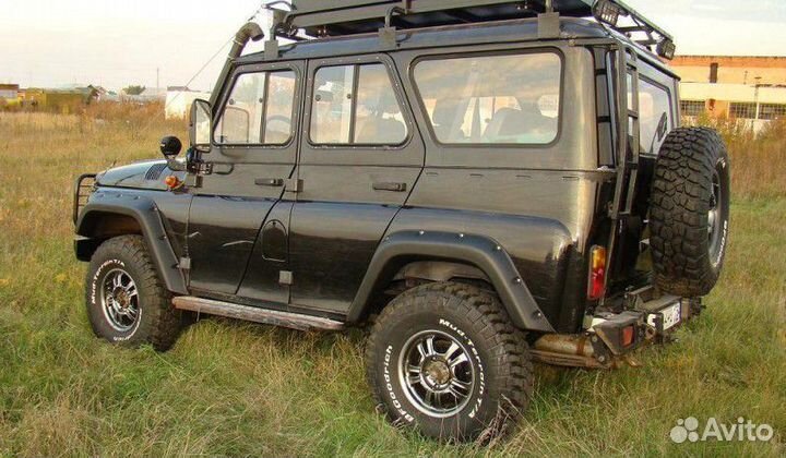 Расширители арок УАЗ Хантер перед 70 мм зад 70 мм