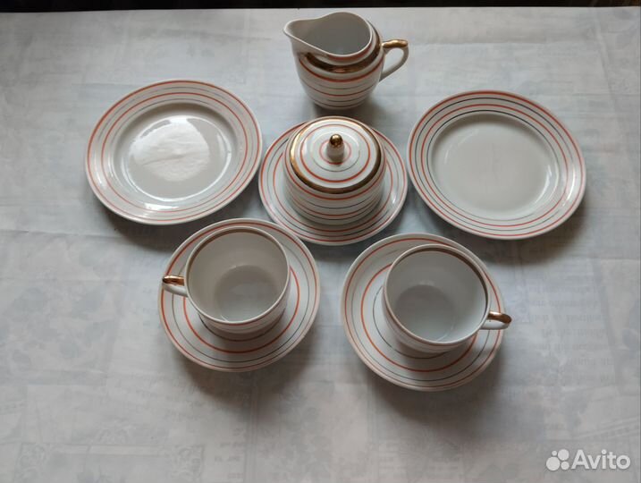 Чайный сервиз СССР, для чайной церемонии на двоих