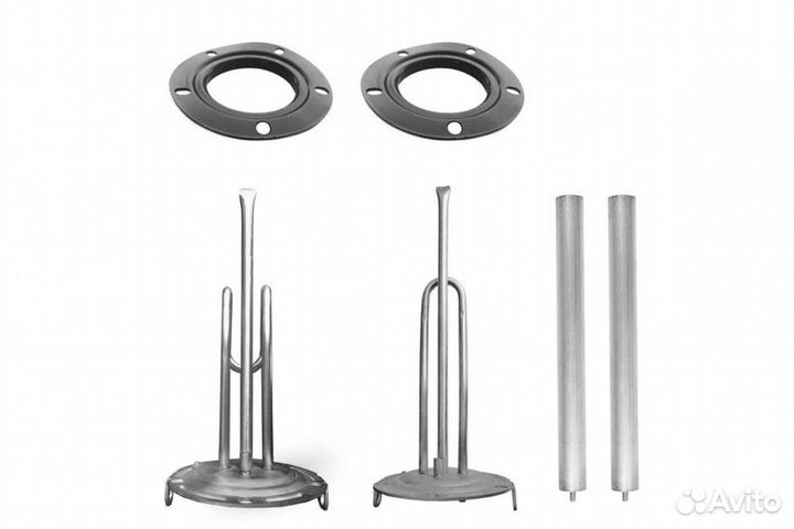 Комплект: тэн 1000W + 1500W, TW, VLS, нерж, 125