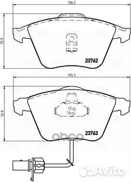 Колодки тормозные дисковые перед PF4172 Tri