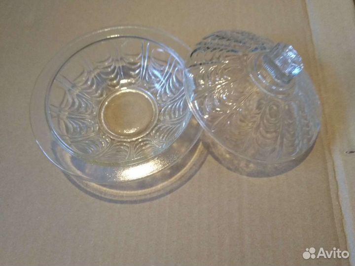 Конфетницы СССР стекло