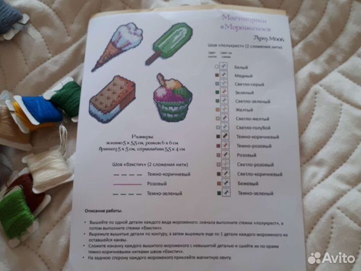 Набор для вышивания на пластиковой канве