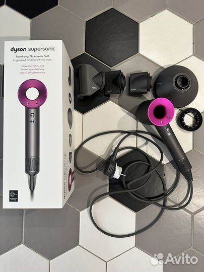 Фен Dyson Supersonic HD08 UK, Nickel/Fuchsia
