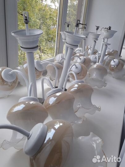 Люстра бу 3-х рожковая