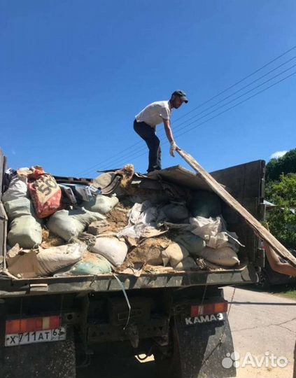 Вывоз мусора газель, самосвал, грузчики