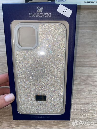 Swarovski белый чехол на iPhone 11