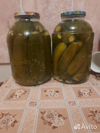 Огурцы соленые 3л