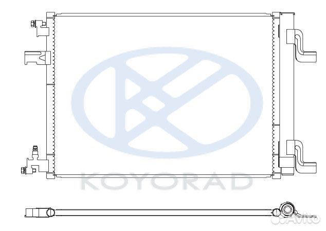 Радиатор кондиционера Opel Astra J