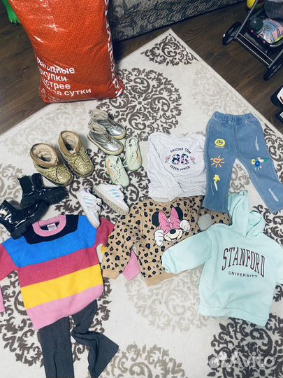 Вещи и обувь пакетом на девочку