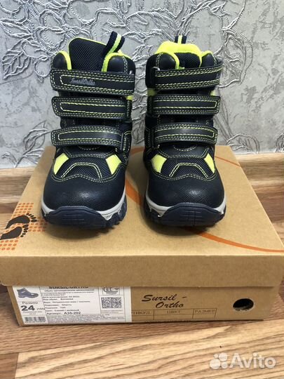 Ботинки детские новые 24 зима