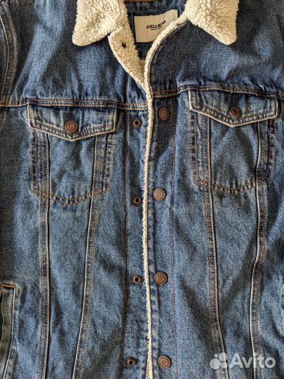 Куртка джинсовка утепленная мужская L 48 pull&bear