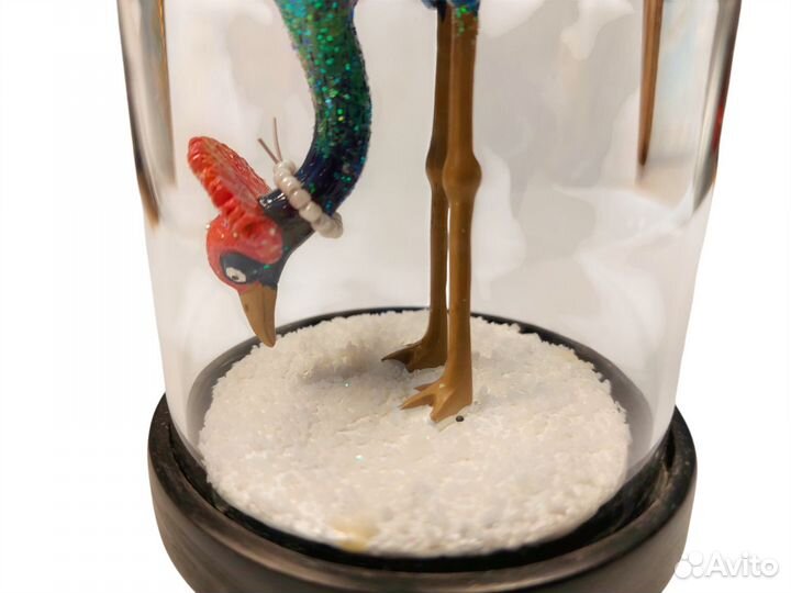 Винтер 2018 стеклянный клош с украшением IKEA