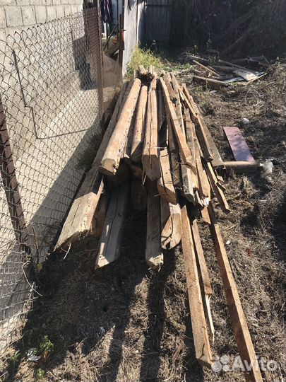 Стропила из кругляка б/У