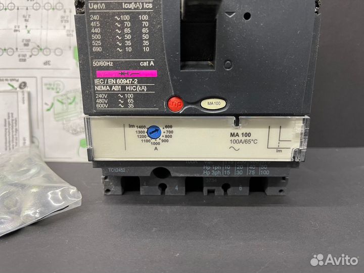 Schneider NSX160H MA100 LV430835 новый, 2 шт