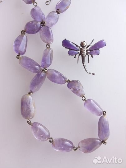 Бусы из аметиста бронь для Ольги