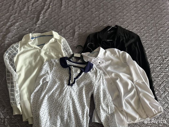 Блузки школьные 146-152 пакет