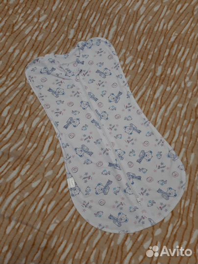 Пелёнка-кокон на замке для новорожденных