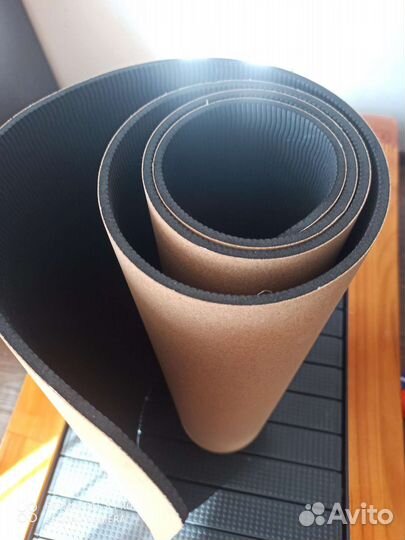 Коврик для фитнеса, йоги из пробкового пвх