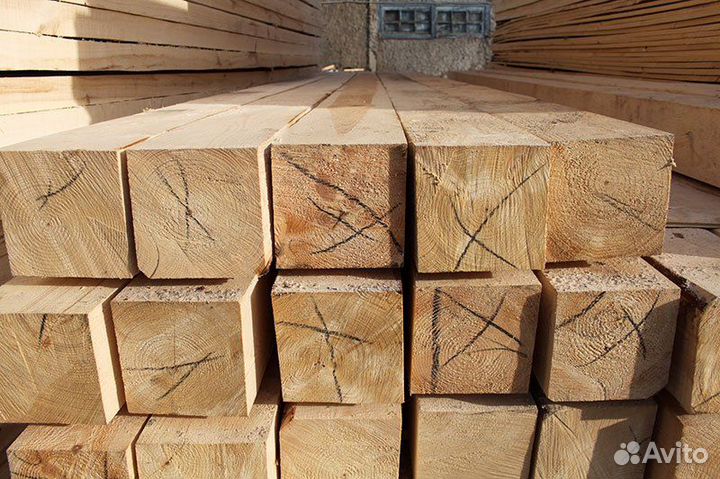 Обрезной сухой брус доска из лиственницы доставка