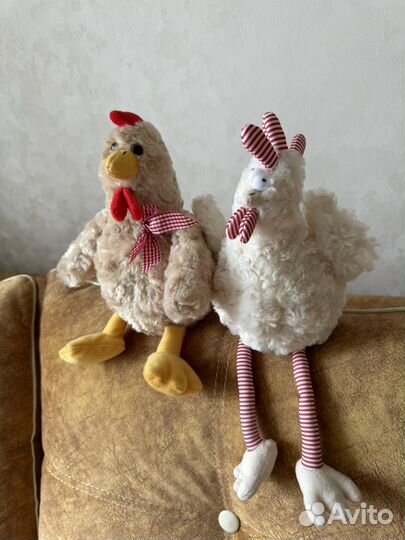 Мягкие игрушки парочка Петух и курица