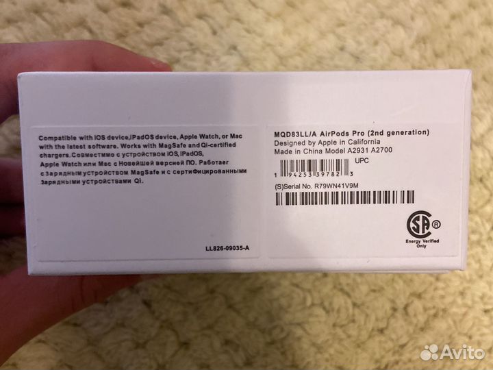 Беспроводные наушники apple airpods pro 2