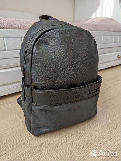 Новый Рюкзак Calvin Klein Кожаный (экокожа)