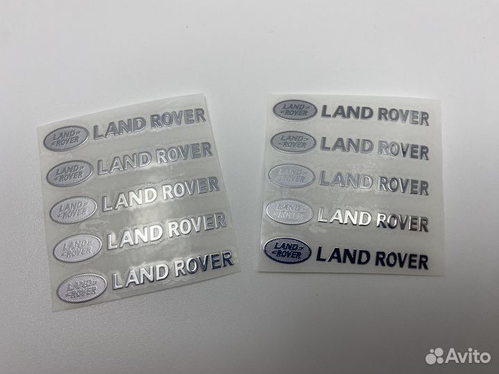 10шт метал. наклейки с логотипом land rover