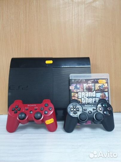 PS3 Playstation 3 Super Slim 500 Gb Игры GTA 5